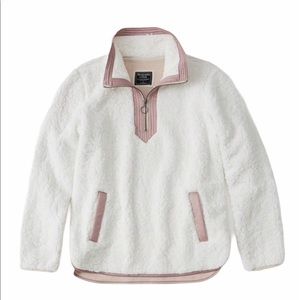Abercrombie & Fitch Half Zip Sherpa Pullover